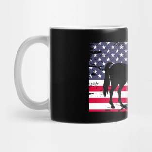 Horse American Flag USA 4th of July Mug